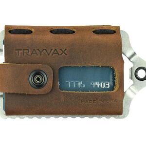 Trayvax Element Leather Wallet, RFID Front Pocket Credit Card Holder Money Clip